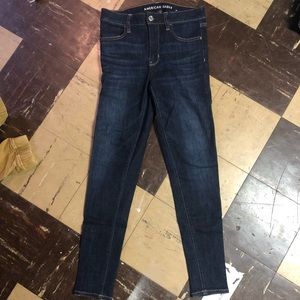American eagle size 6 dark skinny jeans